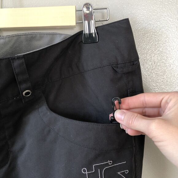 Burton Indulgence Pants Womens Large Black Dryride Thigh Vents Boot Cover Skiing - Picture 4 of 15